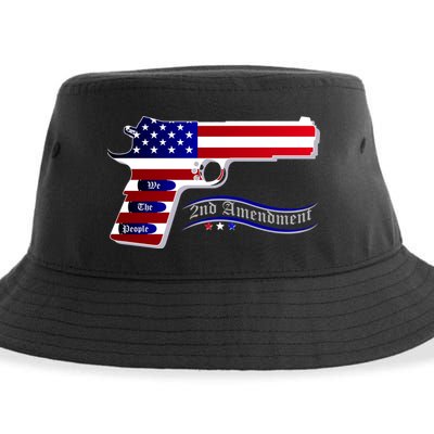 Second Amendment Support Hand Gun Sustainable Bucket Hat