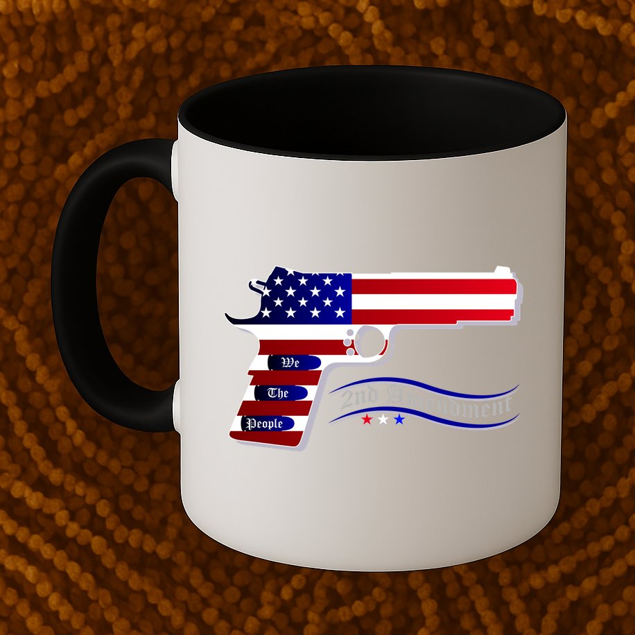 Second Amendment Support Hand Gun Mug