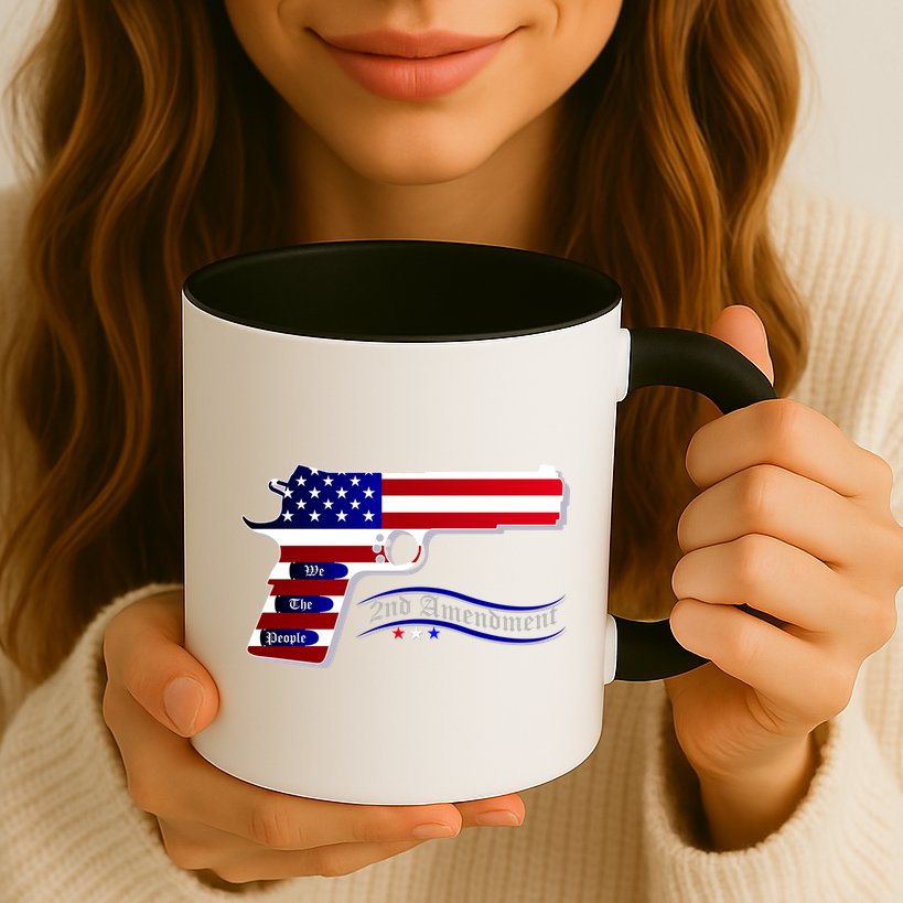 Second Amendment Support Hand Gun Mug