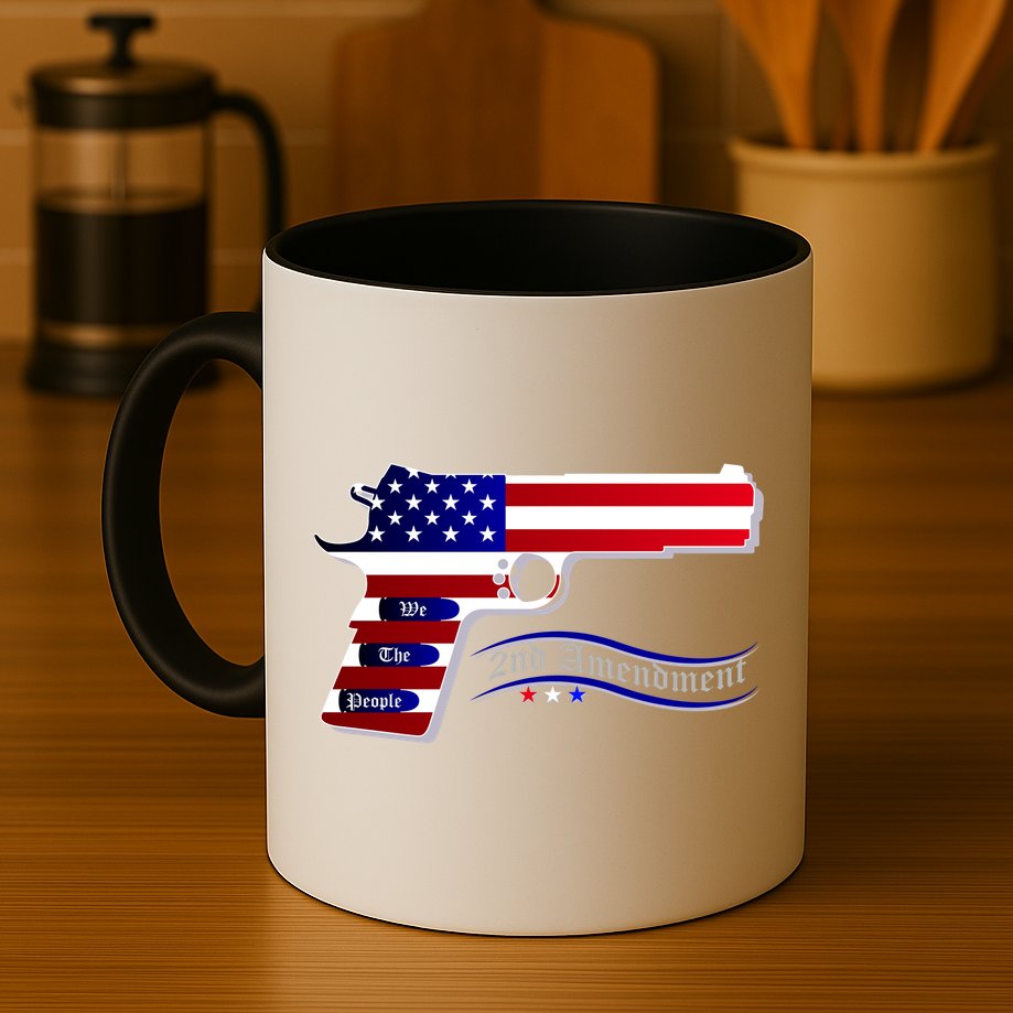 Second Amendment Support Hand Gun Mug