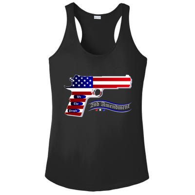 Second Amendment Support Hand Gun Ladies PosiCharge Competitor Racerback Tank