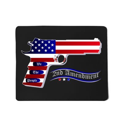 Second Amendment Support Hand Gun Mousepad