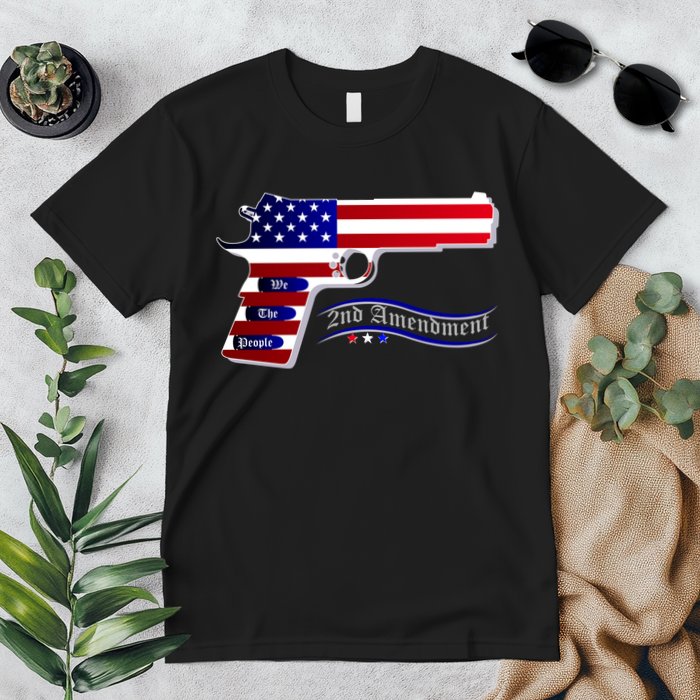 Second Amendment Support Hand Gun Premium T-Shirt
