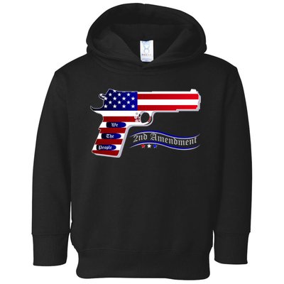 Second Amendment Support Hand Gun Toddler Hoodie