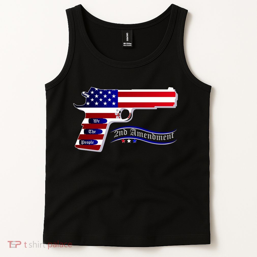 Second Amendment Support Hand Gun Tank Top