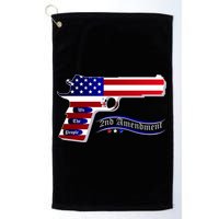 Second Amendment Support Hand Gun Golf Towel