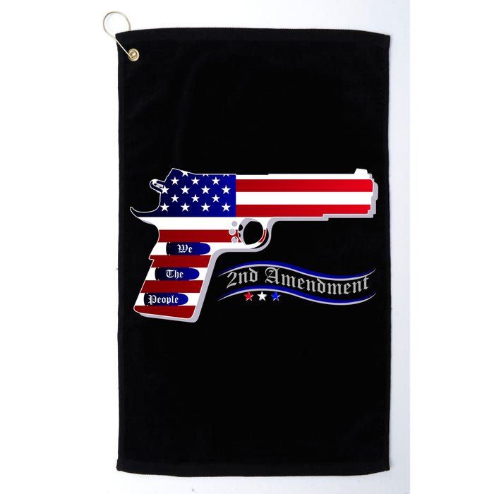 Second Amendment Support Hand Gun Golf Towel