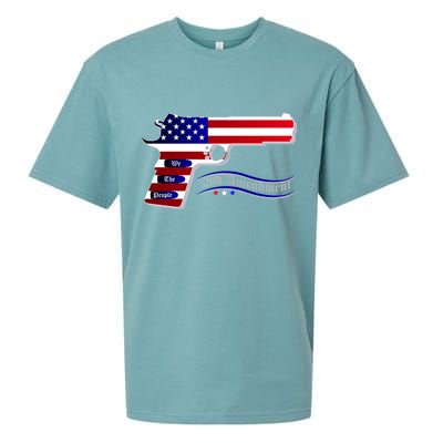 Second Amendment Support Hand Gun Sueded Cloud Jersey T-Shirt
