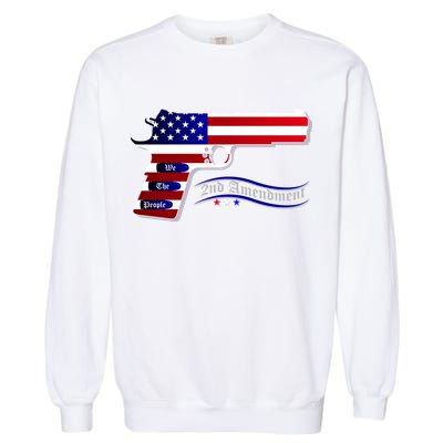 Second Amendment Support Hand Gun Garment-Dyed Sweatshirt