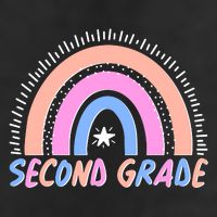 Second Grade Pastel Rainbow 11oz C Handle Ceramic Mug