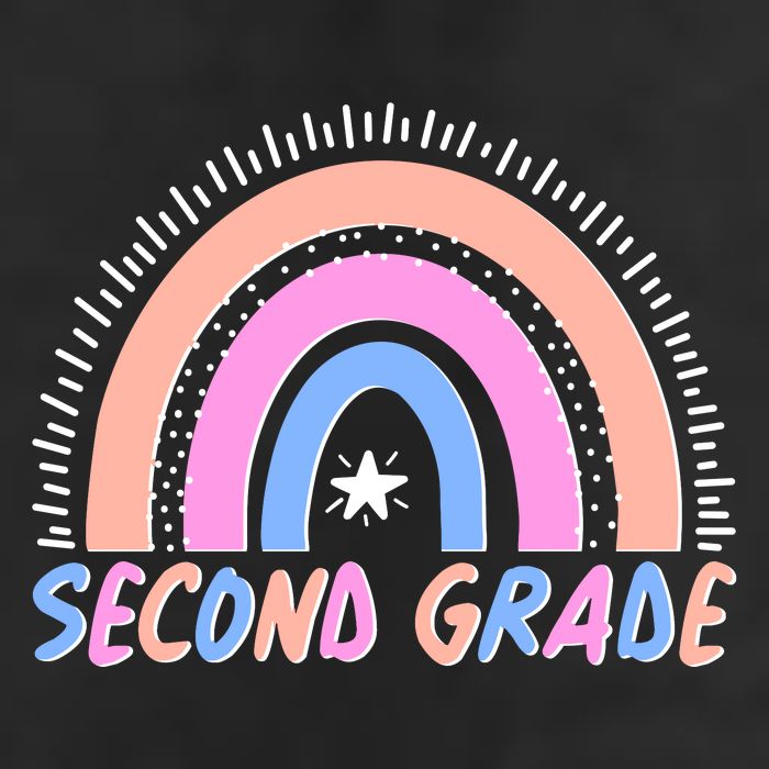 Second Grade Pastel Rainbow 11oz C Handle Ceramic Mug