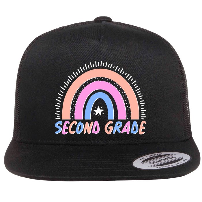 Second Grade Pastel Rainbow Flatbill Hat