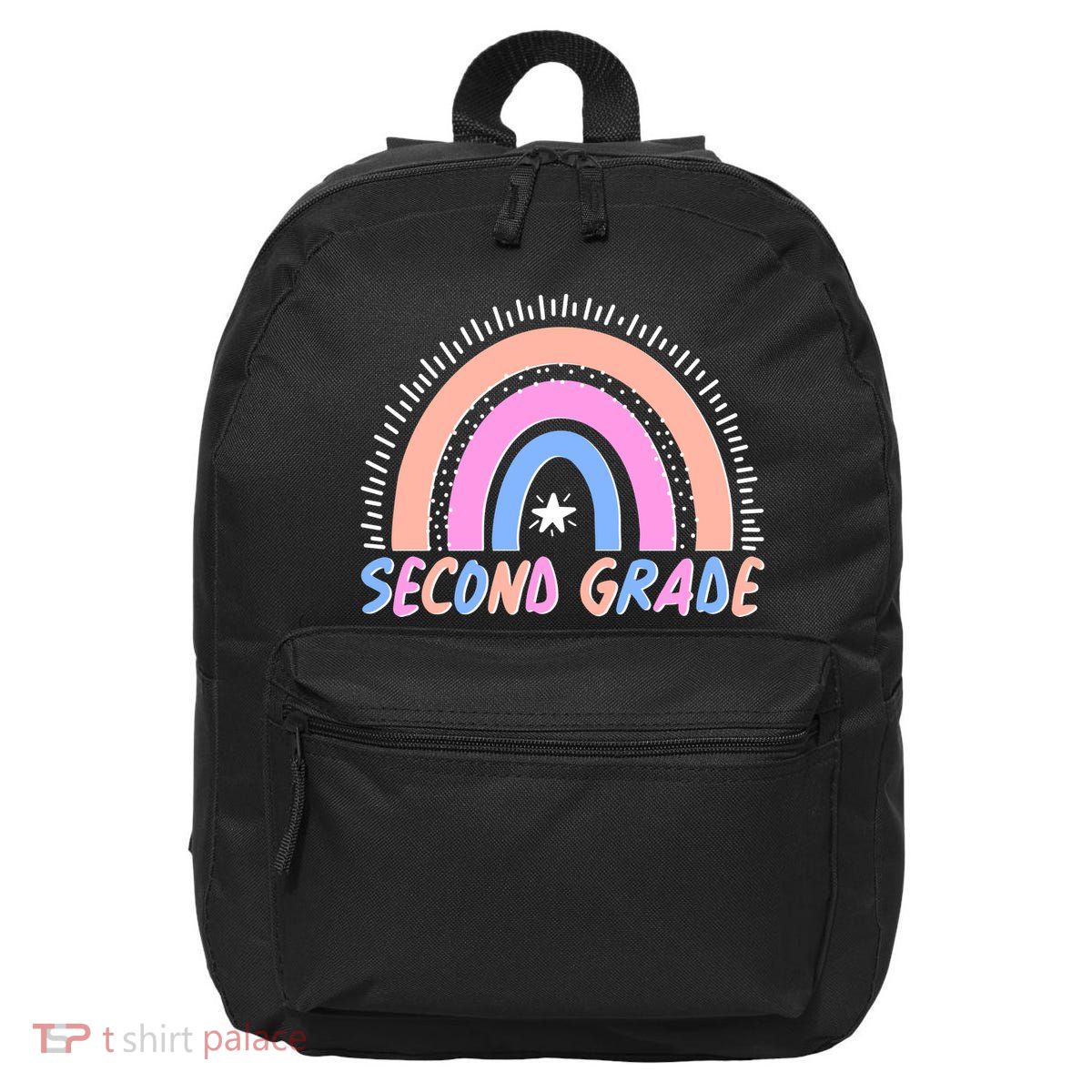 Second Grade Pastel Rainbow 16 in Basic Backpack