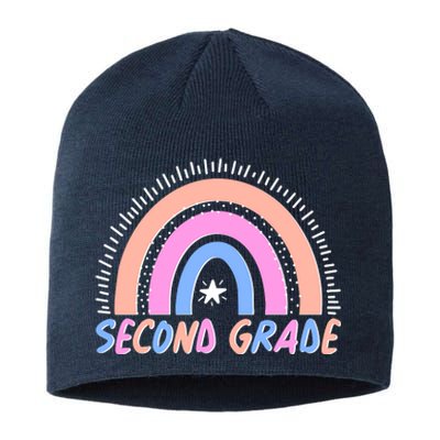 Second Grade Pastel Rainbow Sustainable Beanie