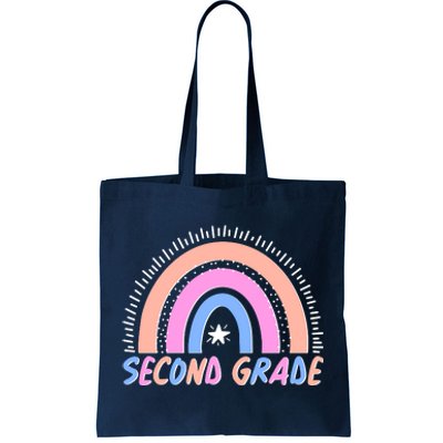 Second Grade Pastel Rainbow Tote Bag