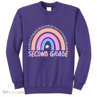 Second Grade Pastel Rainbow Sweatshirt
