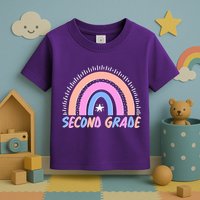 Second Grade Pastel Rainbow Toddler T-Shirt