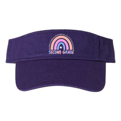 Second Grade Pastel Rainbow Valucap Bio-Washed Visor