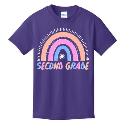 Second Grade Pastel Rainbow Kids T-Shirt