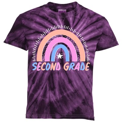 Second Grade Pastel Rainbow Kids Tie-Dye T-Shirt