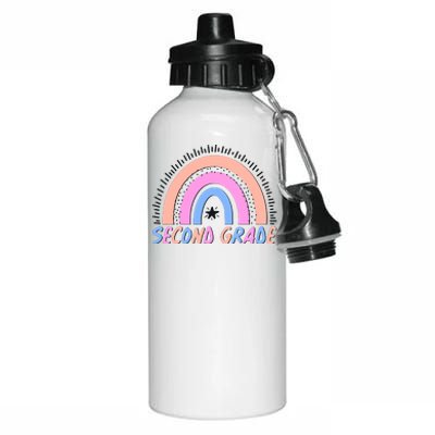 Second Grade Pastel Rainbow Aluminum Water Bottle 