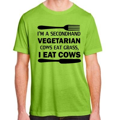 Secondhand Vegetarian Cows Eat Grass Adult ChromaSoft Performance T-Shirt