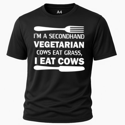 Secondhand Vegetarian Cows Eat Grass Performance Shirt