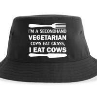 Secondhand Vegetarian Cows Eat Grass Sustainable Bucket Hat