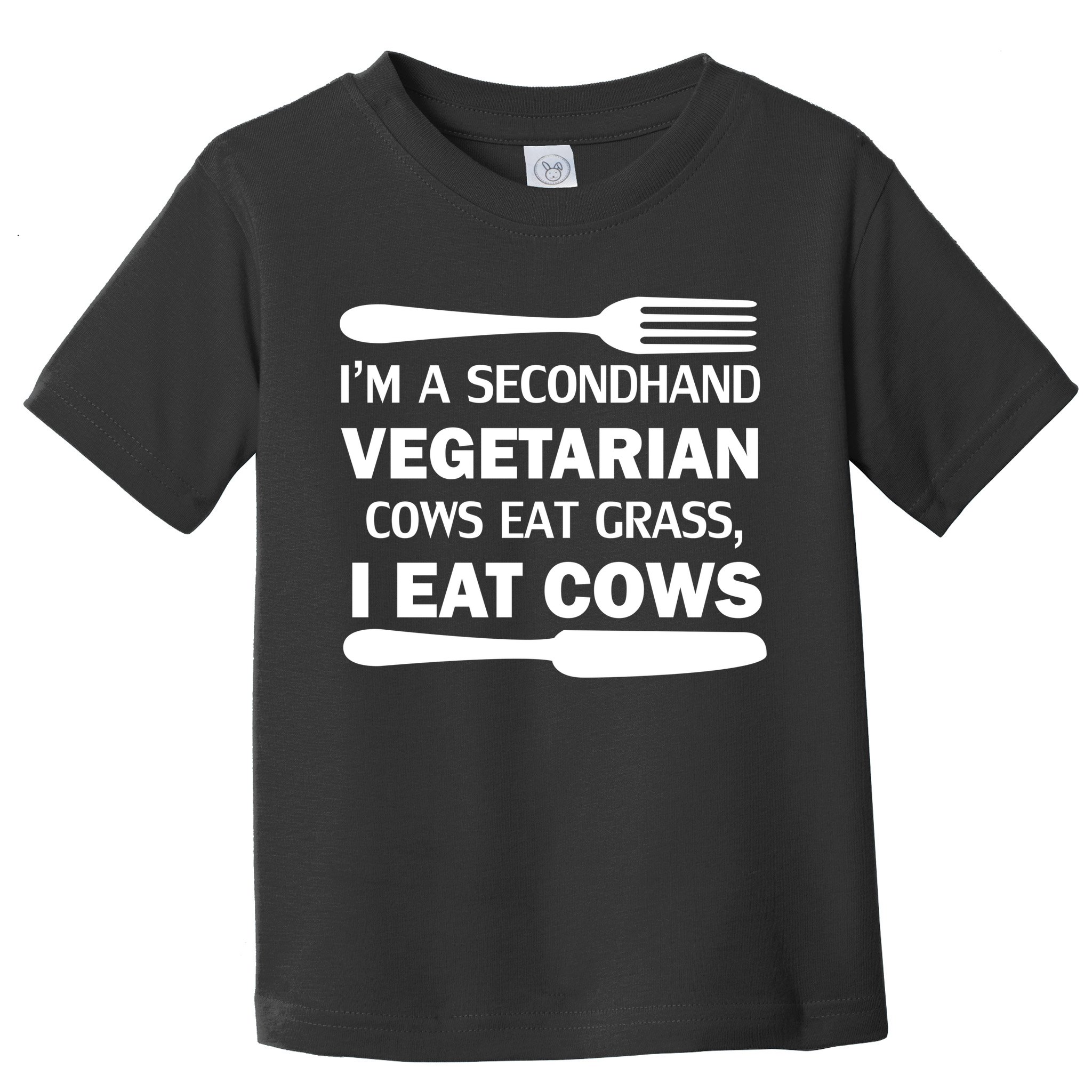 Secondhand Vegetarian Cows Eat Grass Toddler T-Shirt