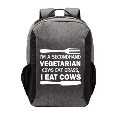 Secondhand Vegetarian Cows Eat Grass Vector Backpack