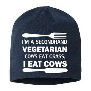 Secondhand Vegetarian Cows Eat Grass Sustainable Beanie