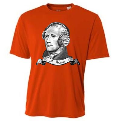 Secretary Alexander Hamilton A. Ham Headphones Cooling Performance Crew T-Shirt