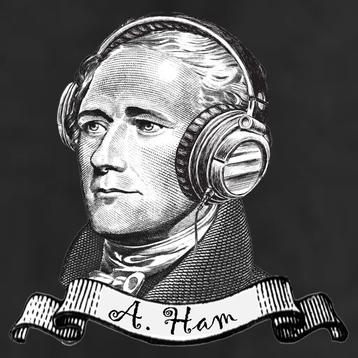 Secretary Alexander Hamilton A. Ham Headphones 7 Panel Mesh Trucker Snapback Hat