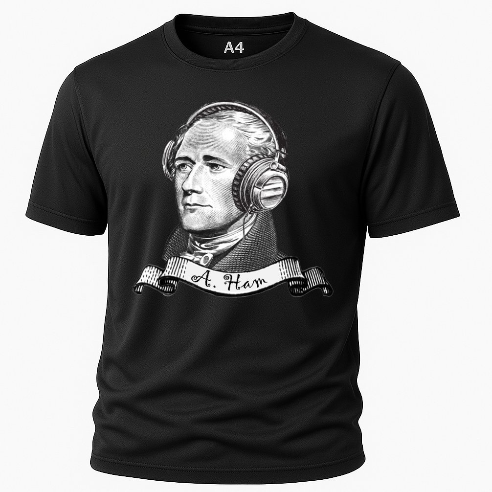 Secretary Alexander Hamilton A. Ham Headphones Cooling Performance Crew T-Shirt