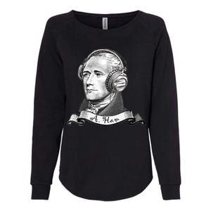 Secretary Alexander Hamilton A. Ham Headphones Womens California Wash Sweatshirt