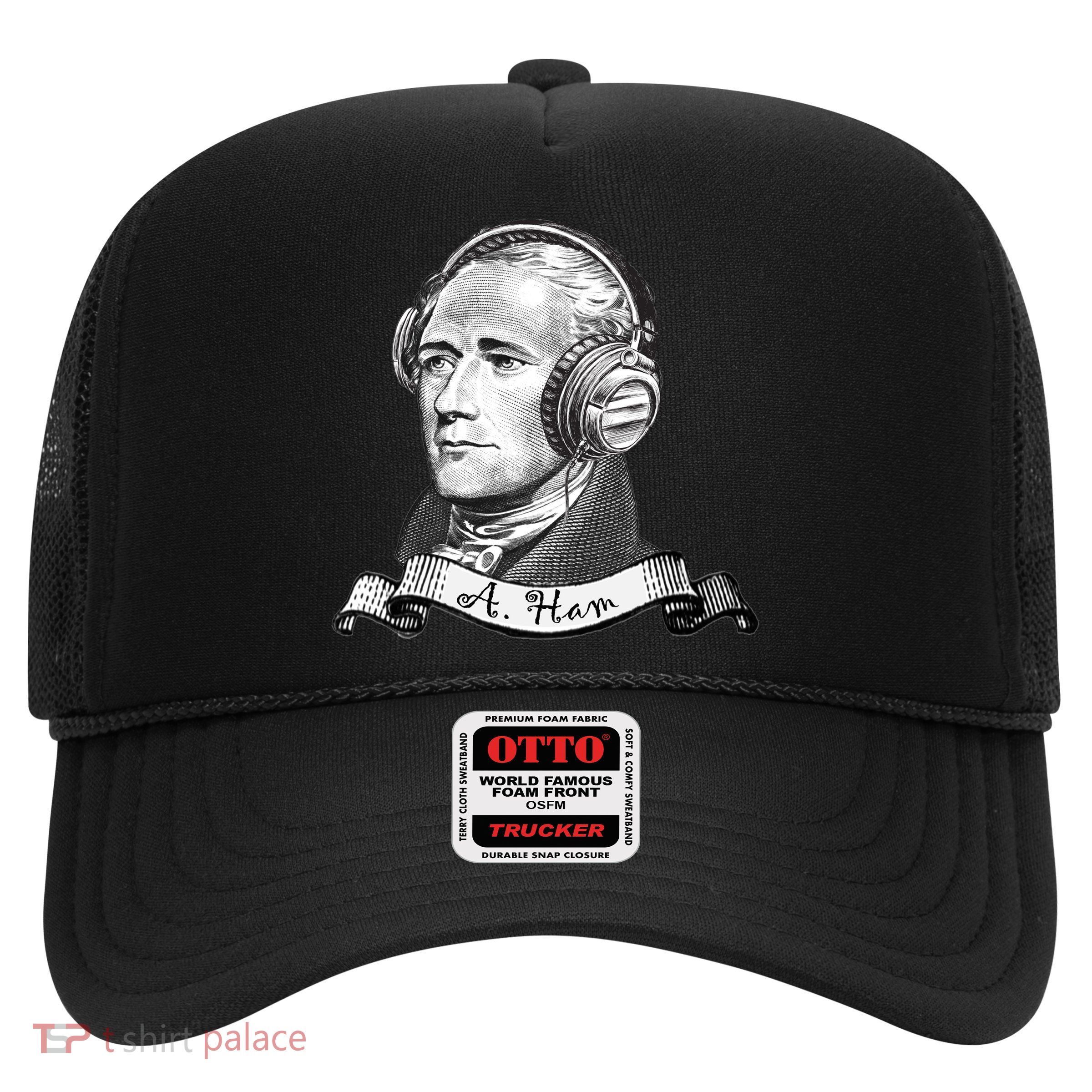 Secretary Alexander Hamilton A. Ham Headphones Trucker Hat