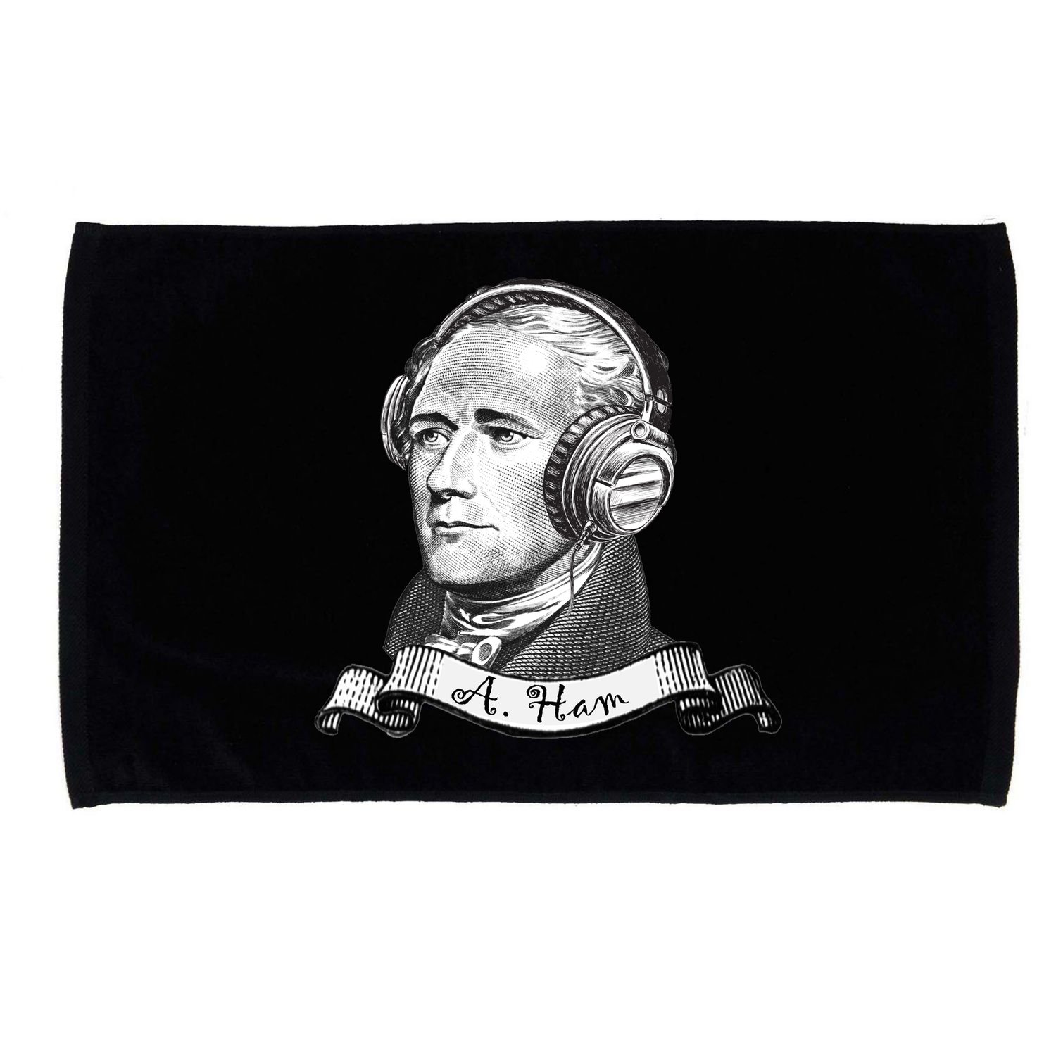 Secretary Alexander Hamilton A. Ham Headphones Microfiber Hand Towel