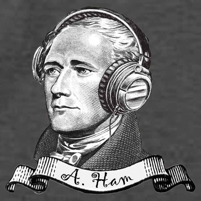 Secretary Alexander Hamilton A. Ham Headphones Vector Backpack