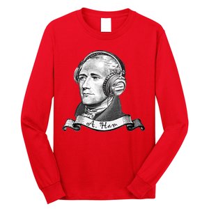 Secretary Alexander Hamilton A. Ham Headphones Long Sleeve Shirt