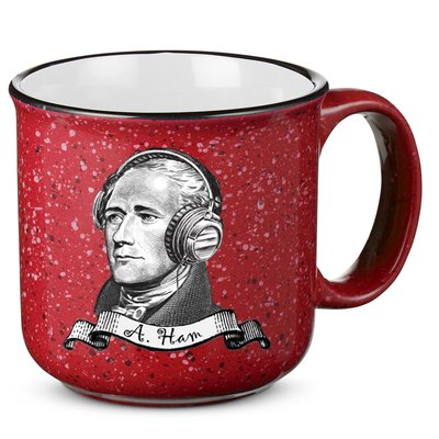 Secretary Alexander Hamilton A. Ham Headphones 15oz Campfire Ceramic Mug