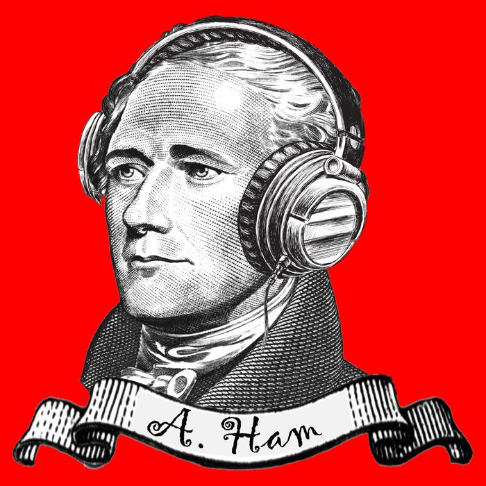 Secretary Alexander Hamilton A. Ham Headphones Baby Bodysuit