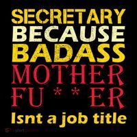 Secretary Badass Job Title Impact Tech Backpack