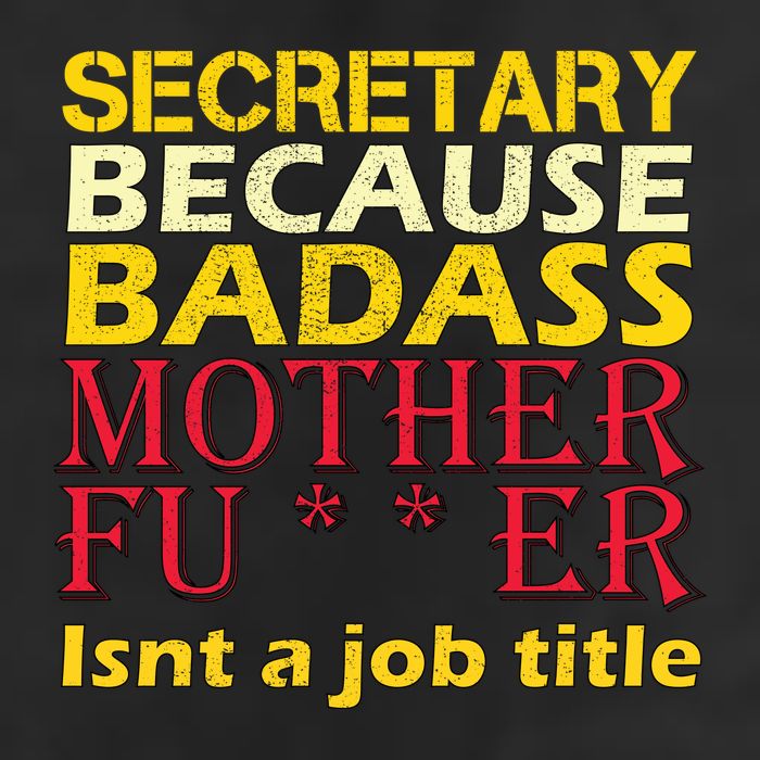 Secretary Badass Job Title Adult Drive Performance Visor