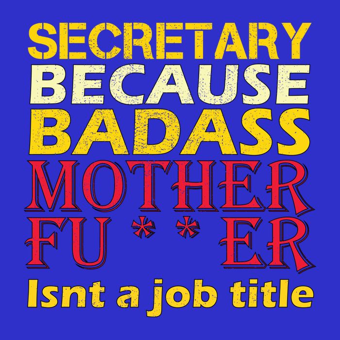 Secretary Badass Job Title T-Shirt