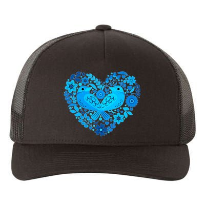 Secrets Blur Bird Heart Yupoong Adult 5-Panel Trucker Hat