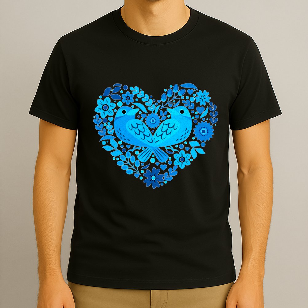 Secrets Blur Bird Heart T-Shirt