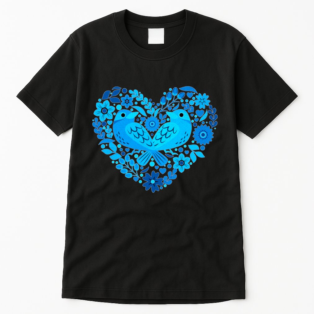 Secrets Blur Bird Heart Tall T-Shirt