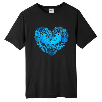 Secrets Blur Bird Heart Tall Fusion ChromaSoft Performance T-Shirt