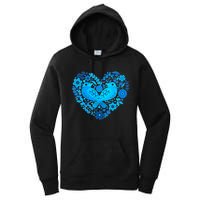 Secrets Blur Bird Heart Women's Pullover Hoodie