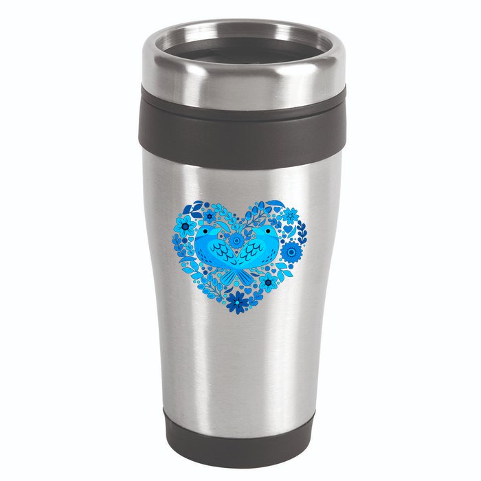 Secrets Blur Bird Heart 16oz Travel Tumbler